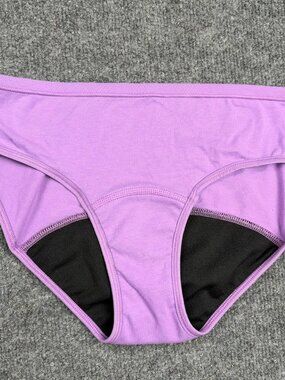 Hanes Comfort Period Underwear Panties Purple Girls Size 16 Cotton Blend NWOT